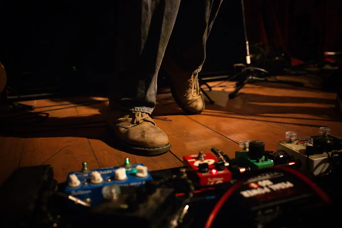 Pedalera en escena